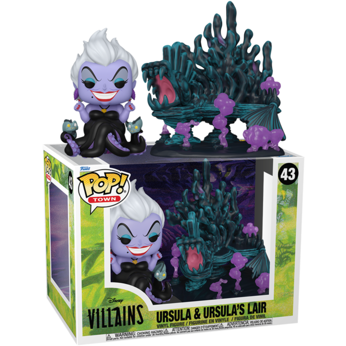 The Little Mermaid - Ursula &amp; Ursula’s Lair Disney Villains Pop! Town Vinyl Figure