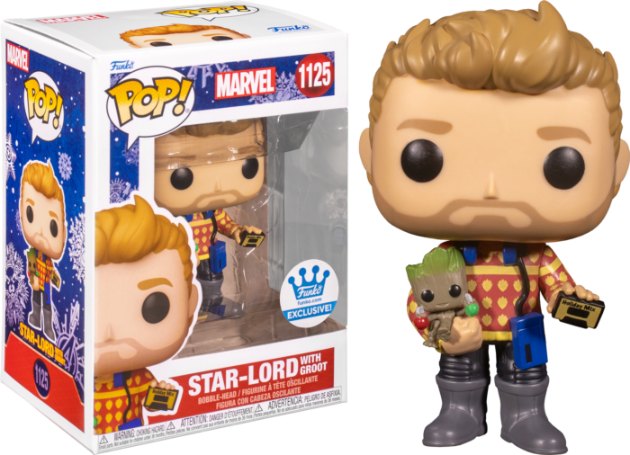 Guardians of the Galaxy - Star-Lord with Groot Holiday Pop! Vinyl Figure (Funko Exclusive)