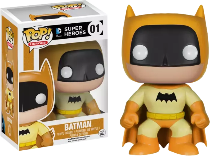 DC Comics Super Heroes- Batman Yellow Pop! Vinyl Figure