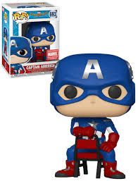 Spider-Man Home Coming- End Credits Captain America Pop Vinyl Figure ( Marvel Collector Corps Exclusive)