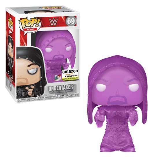 WWE - The Undertaker Hooded Glow in the Dark Pop! Vinyl Figure (Amazon Exclusive Sticker)