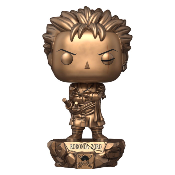 One Piece - Roronoa Zoro Bronze Statue 25th Anniversary Pop! Plus Vinyl Figure