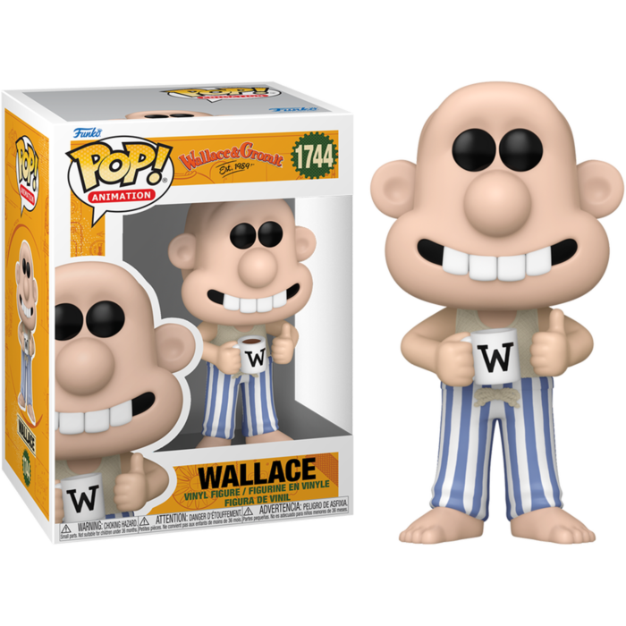 Pre-Order: Wallace &amp; Gromit: Vengeance Most Fowl - Wallace in Pyjamas Pop! Vinyl Figure