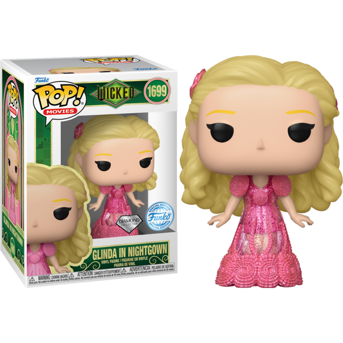 Wicked (2024) - Glinda in Nightgown Diamond Glitter Pop! Vinyl Figure