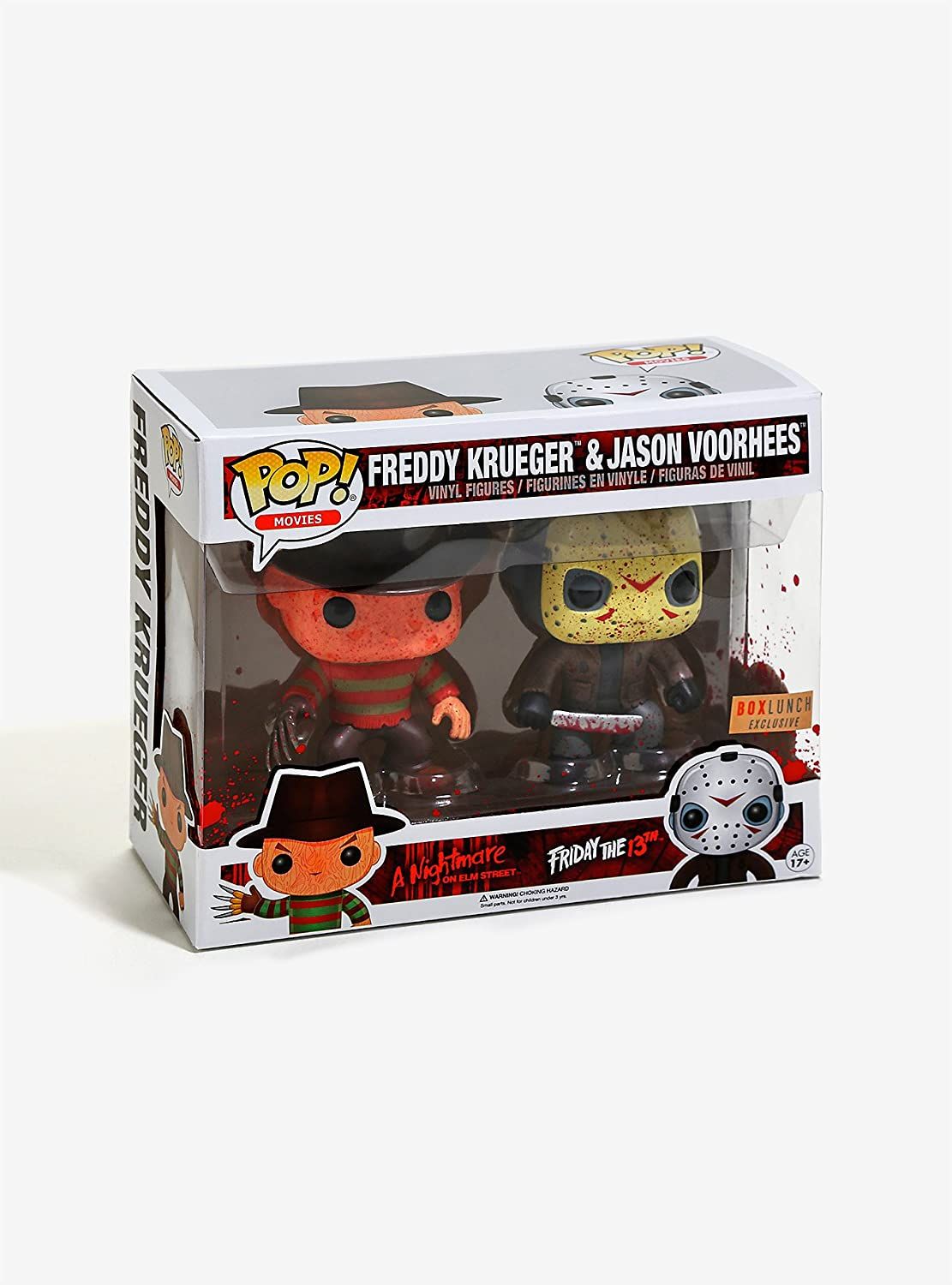 Freddy vs Jason - Freddy &amp; Jason Bloody Pop! Vinyl 2-Pack (Box Lunch Exclusive) (Box Minor damaged)