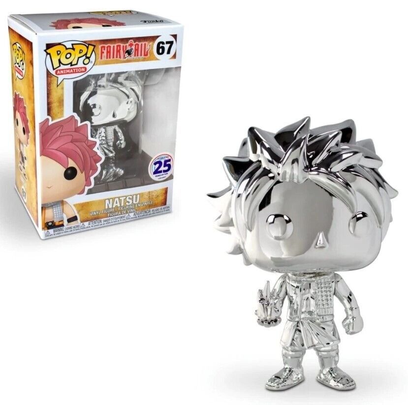 Fairy Tail- Natsu Silver Chrome Pop! Vinyl Figure