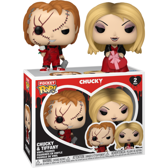 Child&#39;s Play - Chucky &amp; Tiffany (Valentine) Pocket Pop! Vinyl 2-Pack