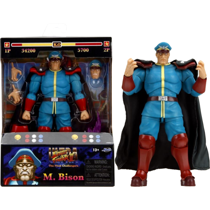 Street Fighter II - M Bison (Player 2) 6" Action Figure