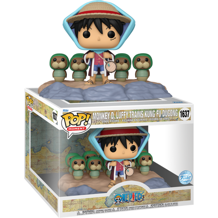 One Piece - Monkey D. Luffy Trains Kung Fu Dugong Pop! Moment Vinyl Figure