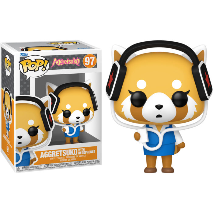 Aggretsuko - Aggretsuko with Headphones Pop! Vinyl Figure