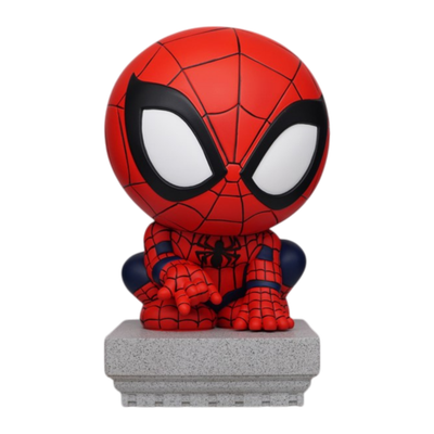 Spiderman - Spiderman Crouching PVC Bank view 2 - Mighty Toys Australia