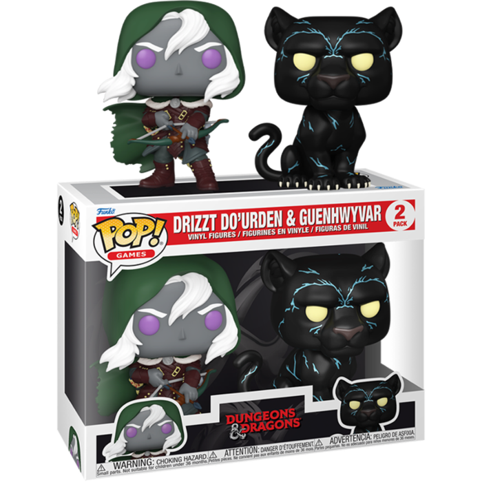 Dungeons &amp; Dragons - Drizzt Do’Urden &amp; Guenhwyvar Pop! Vinyl 2-Pack
