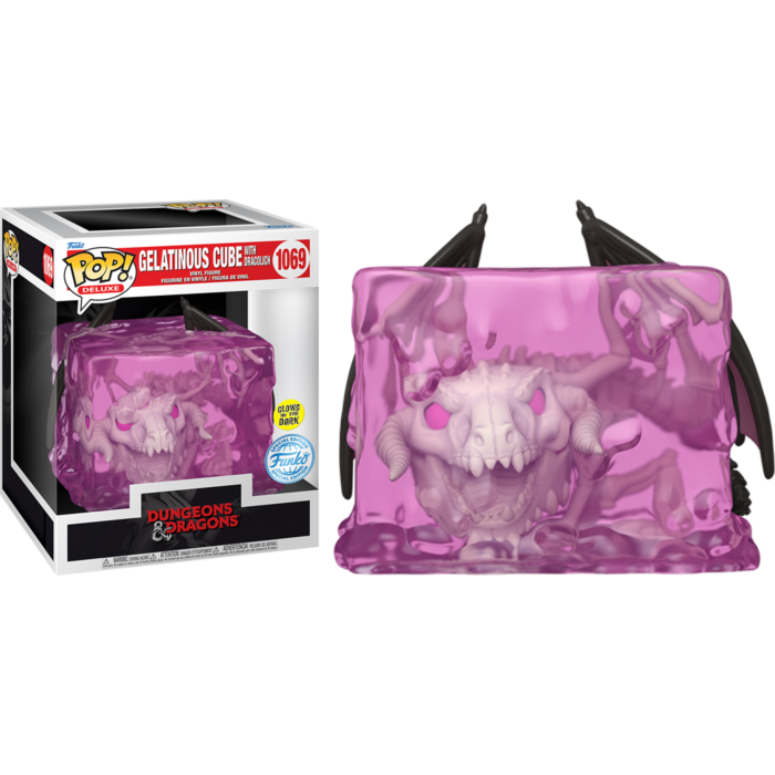 Dungeons &amp; Dragons - Gelatinous Cube with Dracolich Glow-in-the-Dark Deluxe Pop! Vinyl Figure