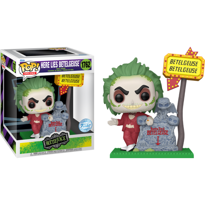 Beetlejuice - Here Lies Betelguise Pop! Deluxe Vinyl Figure