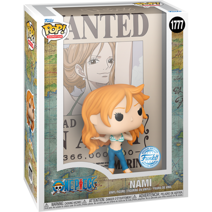 One Piece - Nami Wanted Poster Pop! Cover Vinyl Figure
