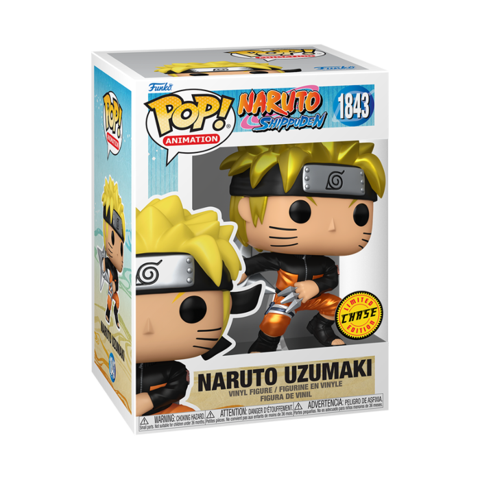 Naruto: Shippuden - Naruto Uzumaki with Kunai &amp; Shuriken Chase Pop! Vinyl Bundle of 6 (set of 6 Pops)