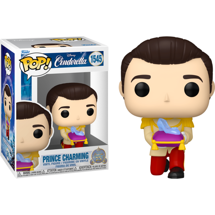 Cinderella (1950): 75th Anniversary - Prince Charming with Slipper Pop! Vinyl Figure