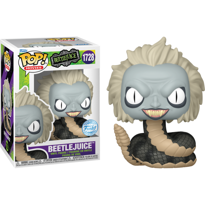 Beetlejuice (1988) - Beetlejuice (Snake) Pop! Vinyl Figure