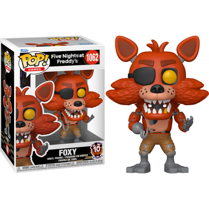 Five Nights at Freddy&#39;s: 10th Anniversary - Foxy Pop! Vinyl Figure