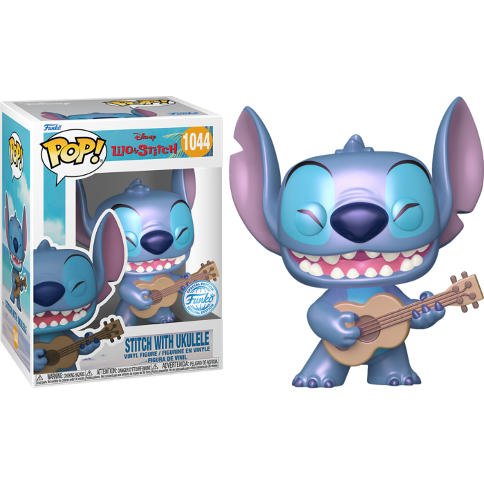 Lilo &amp; Stitch - Stitch with Ukulele (Pearlescent) Pop! Vinyl Figure