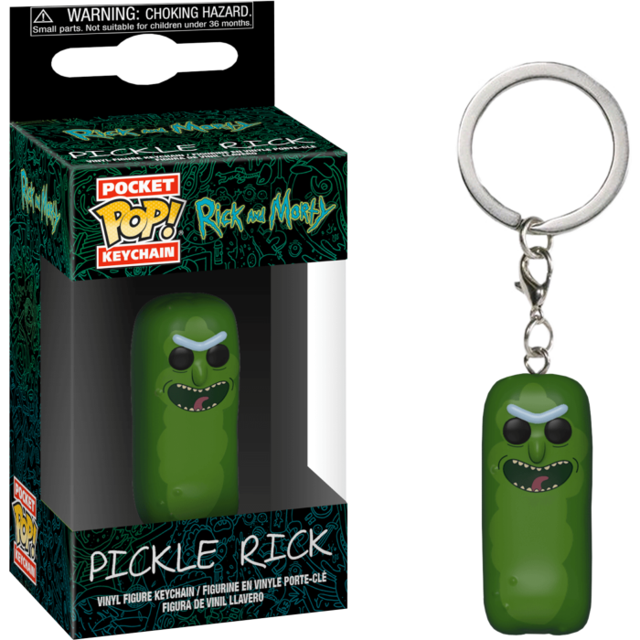 Rick and Morty - Pickle Rick Pocket Pop! Vinyl Keychain