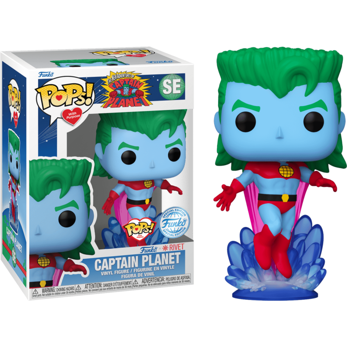 The New Adventures of Captain Planet - Captain Planet Pops! with Purpose Pop! Vinyl Figure