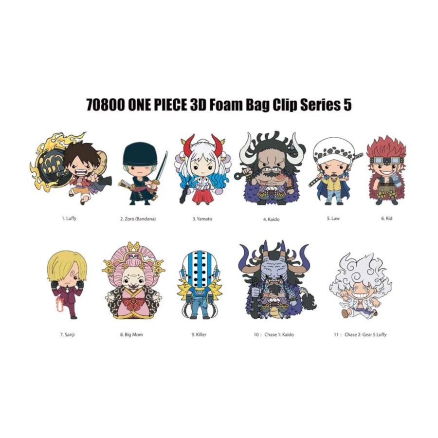 One Piece - 3D PVC Bag Clips Blind Bag Series 5 (1 Single Bag)