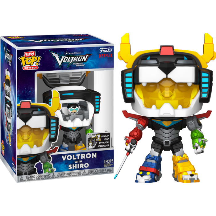 Voltron - Voltron with Shiro Bitty Pop! Bot  Vinyl Figure