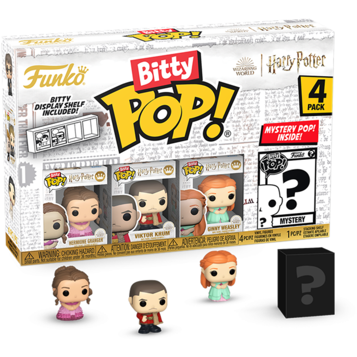 Harry Potter and the Goblet of Fire - Hermione, Viktor Krum, Ginny &amp; Mystery Bitty Pop! Vinyl Figure 4-Pack