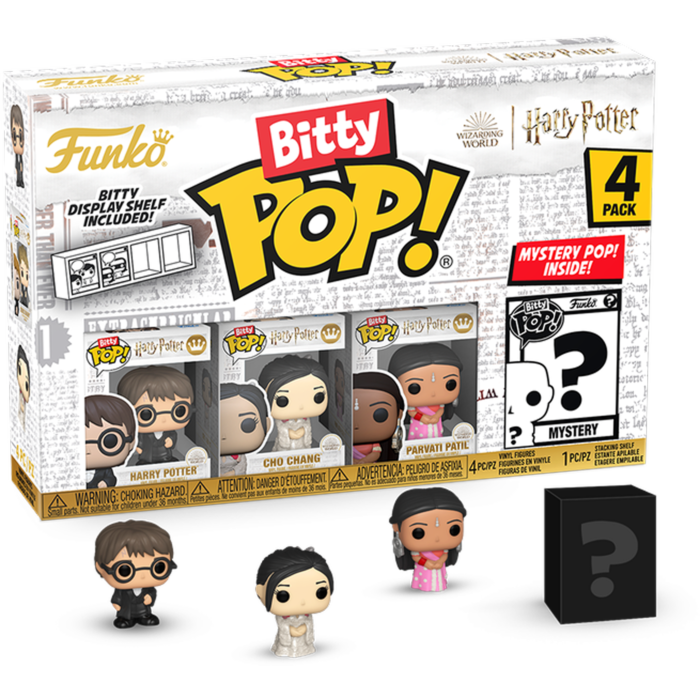 Harry Potter and the Goblet of Fire - Harry Potter, Cho, Parvati &amp; Mystery Bitty Pop! Vinyl Figure 4-Pack
