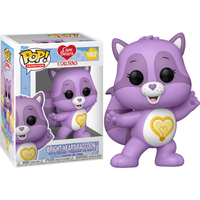 Care Bears Cousins - Bright Heart Raccoon Pop! Vinyl Figure