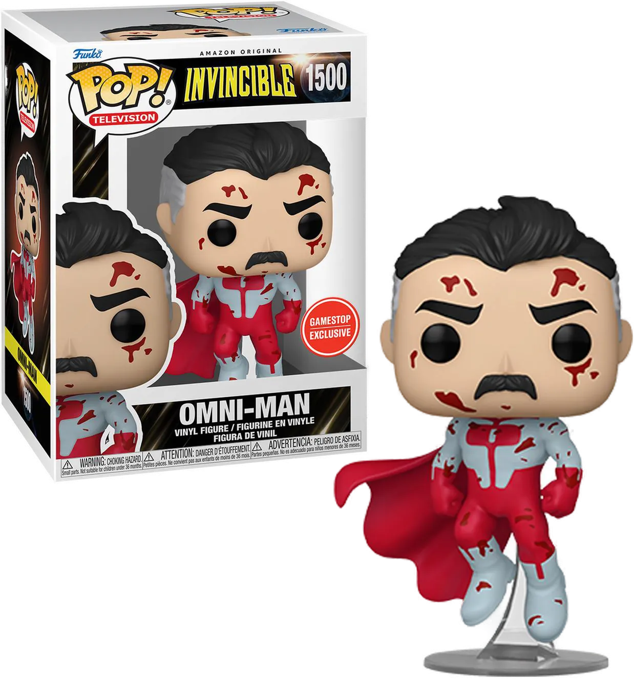 Invincible (2021) - Omni-Man (Bloody) Pop! Vinyl Figure (Gamestop Exclusive Sticker)