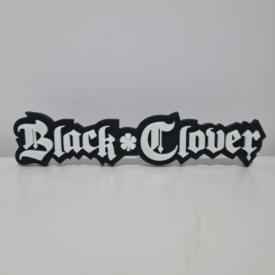 3D Print Logo- Black Clover