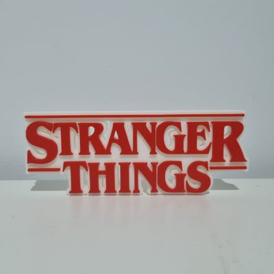 3D Print Logo- Stranger Things