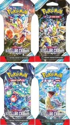 POKEMON TCG- Scarlet &amp; Violet Stellar Crown Blister (1 Random pack)