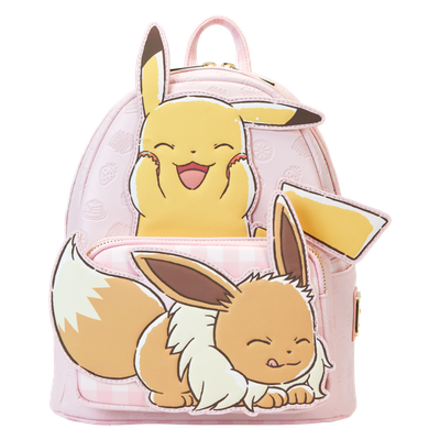 Pokemon - Pikachu &amp; Eevee 10&quot; Faux Leather Mini Backpack