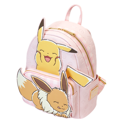 Pokemon - Pikachu & Eevee 10" Faux Leather Mini Backpack - alternate product image 2