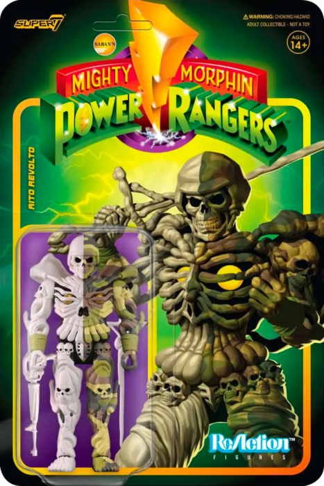 Mighty Morphin Power Rangers - Rito Revolto ReAction 3.75” Action Figure
