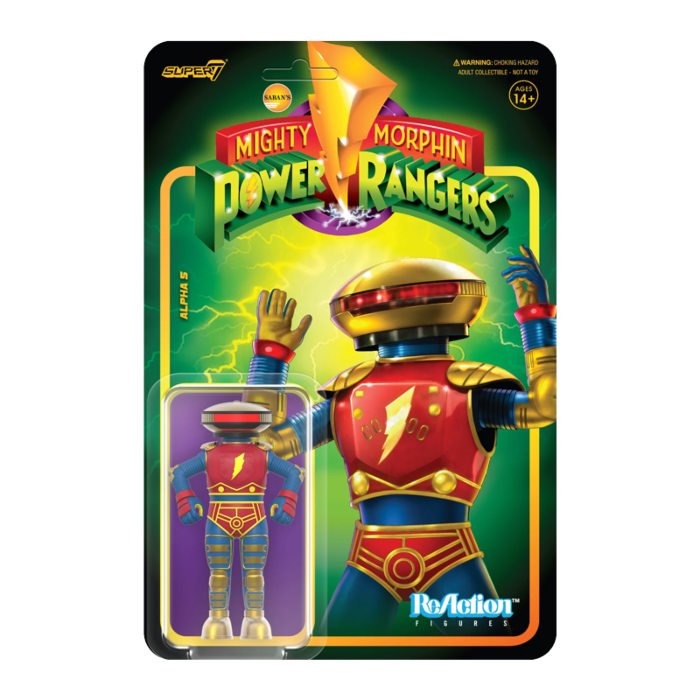 Mighty Morphin Power Rangers - Alpha 5 ReAction 3.75” Action Figure