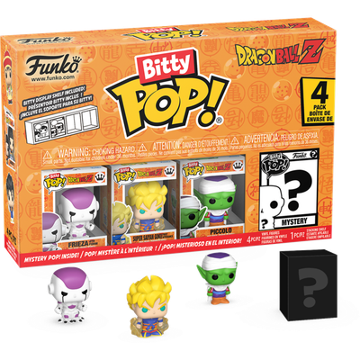 Dragon Ball Z - Frieza, Super Saiyan Goku, Piccolo &amp; Mystery Bitty Pop! Vinyl Figure 4-Pack