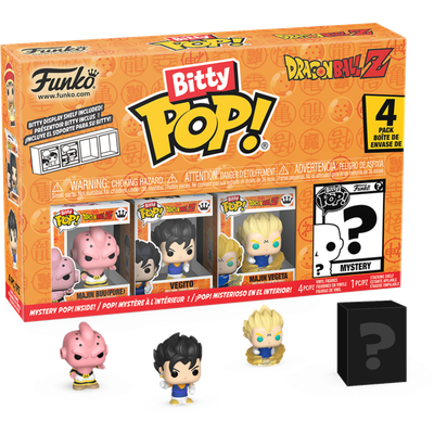 Dragon Ball Z - Majin Buu (Pure), Vegito, Majin Vegeta &amp; Mystery Bitty Pop! Vinyl Figure 4-Pack