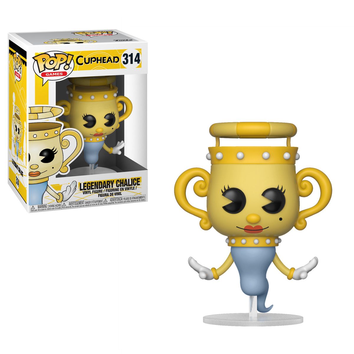 Cuphead –Legendary Chalice Pop! Vinyl Figure (Box Damaged)