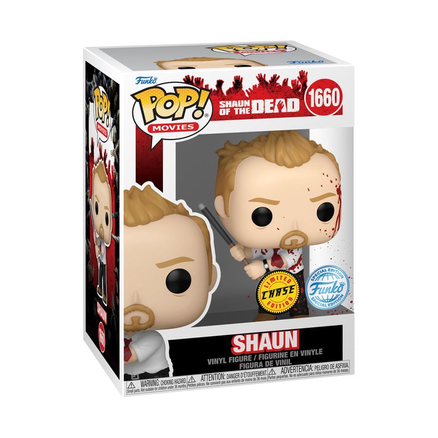 Shaun of the Dead - Shaun with Pool Cue Chase Pop! Vinyl Bundle of 6 (set of 6 Pops)