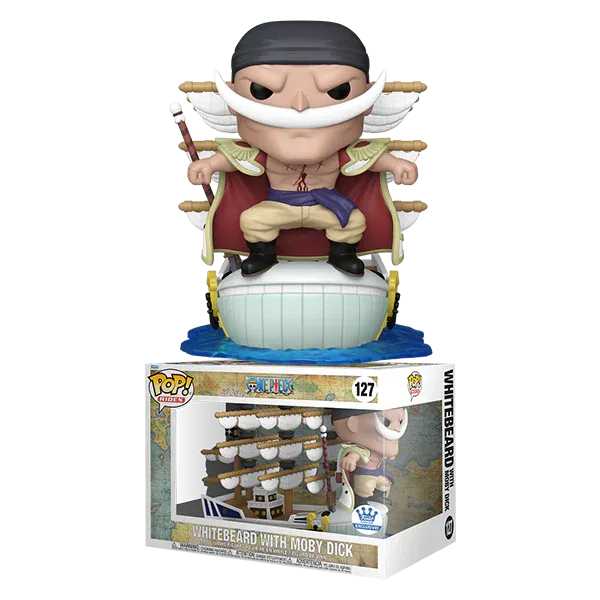 One Piece - Whitebeard with Moby Dick Pop! Rides Vinyl Figure (Funko Sticker)