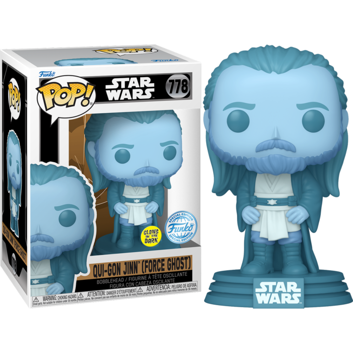 Star Wars: Obi-Wan Kenobi (2022) - Qui-Gon Jinn (Force Ghost) Glow-in-the-Dark Pop! Vinyl Figure