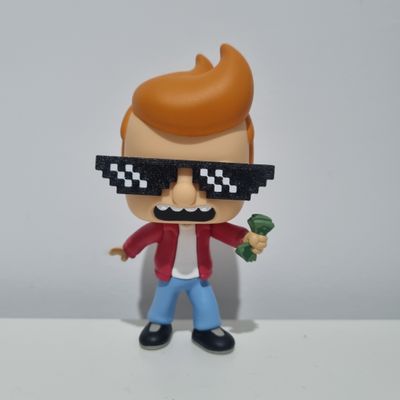 Futurama- Fry with Thug Life Glasses Pop Vinyl Figure (Mighty Toys Custom Exclusive)