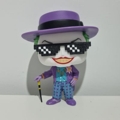 Batman- The Joker with Thug Life Glasses Pop Vinyl Figure (Mighty Toys Custom Exclusive)