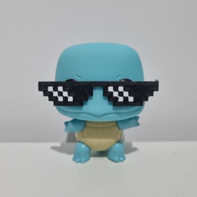 Pokemon- Squrtile with Thug Life Glasses Pop Vinyl Figure (Mighty Toys Custom Exclusive)