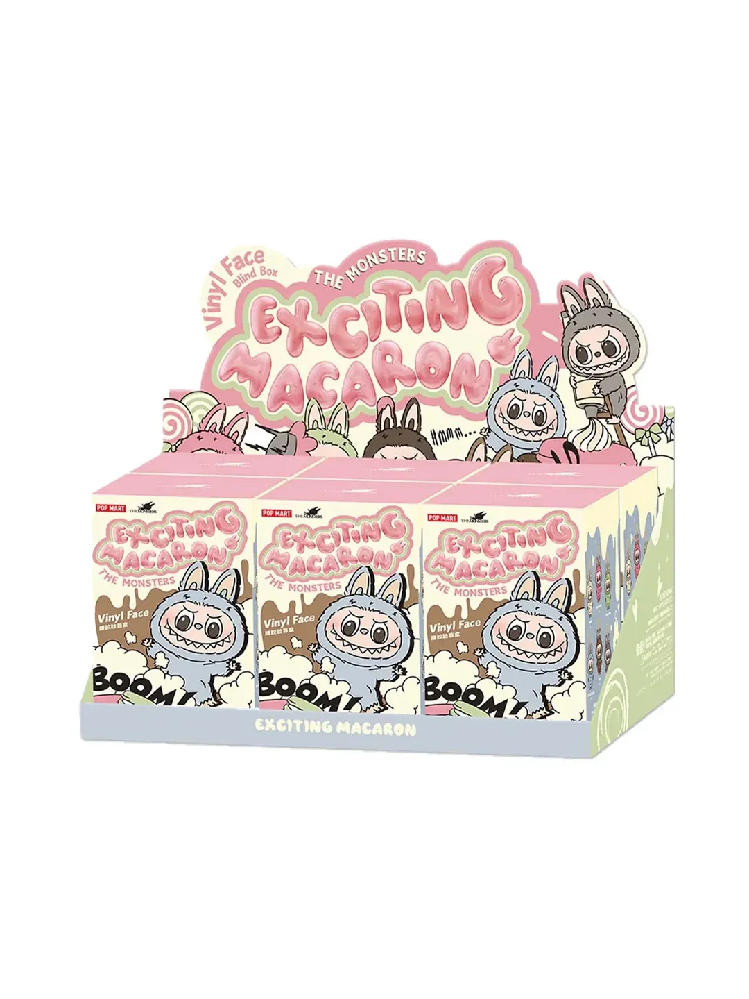Pop Mart Labubu The Monsters Tasty Macarons Vinyl Face Case (6 Blind Boxes)  (100% Authentic)