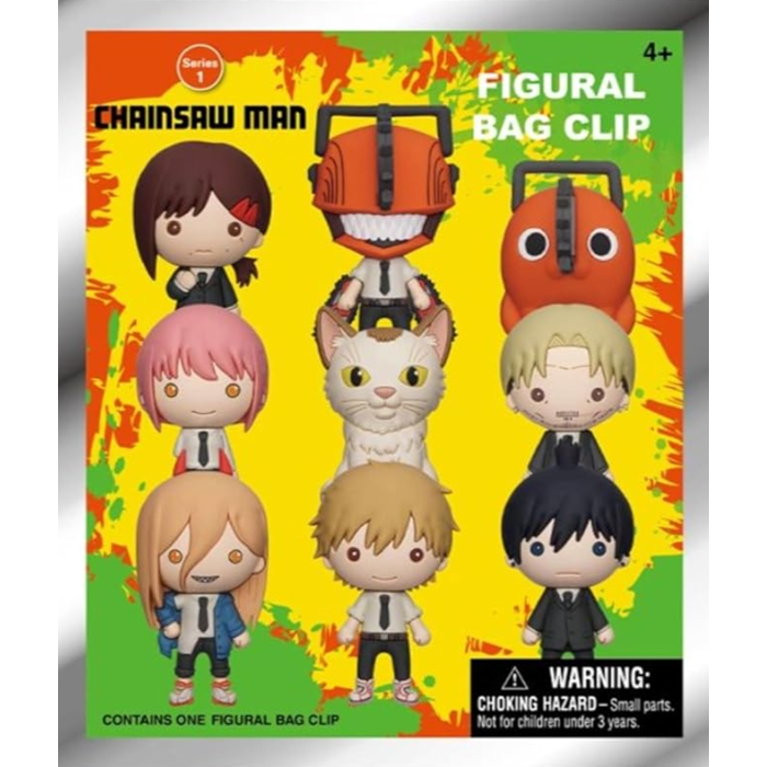 Chainsaw Man - Series 1 3D Figural Foam Bag Clip Blind Bag (Single Unit)